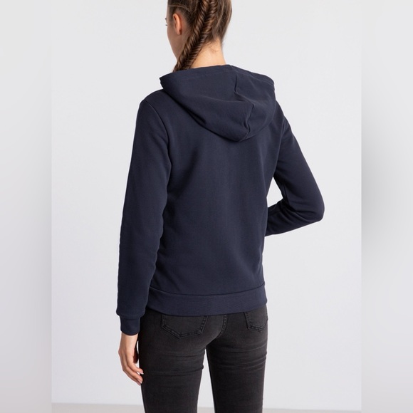 armani exchange navy zip up sweatshirt hoodie - Picture 3 of 4
